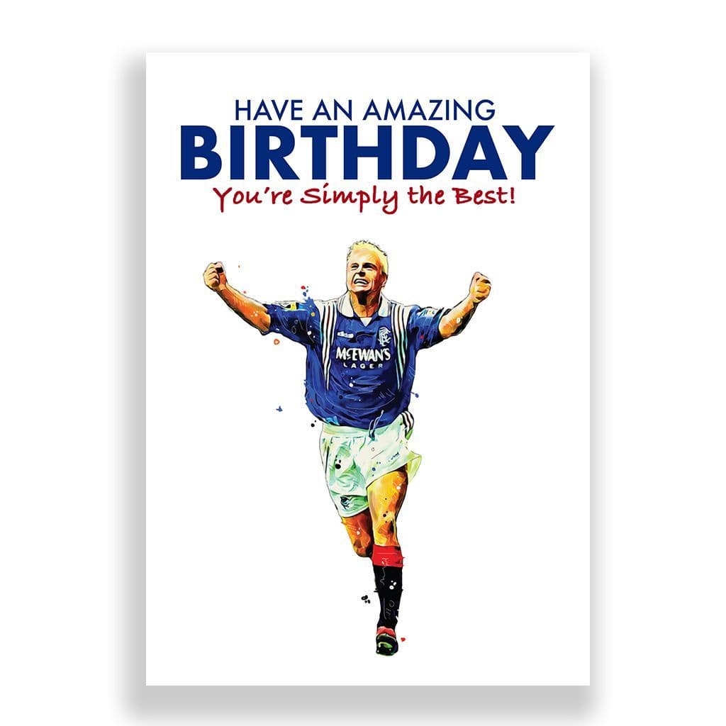 Rangers Birthday Card | Paul Gascoigne