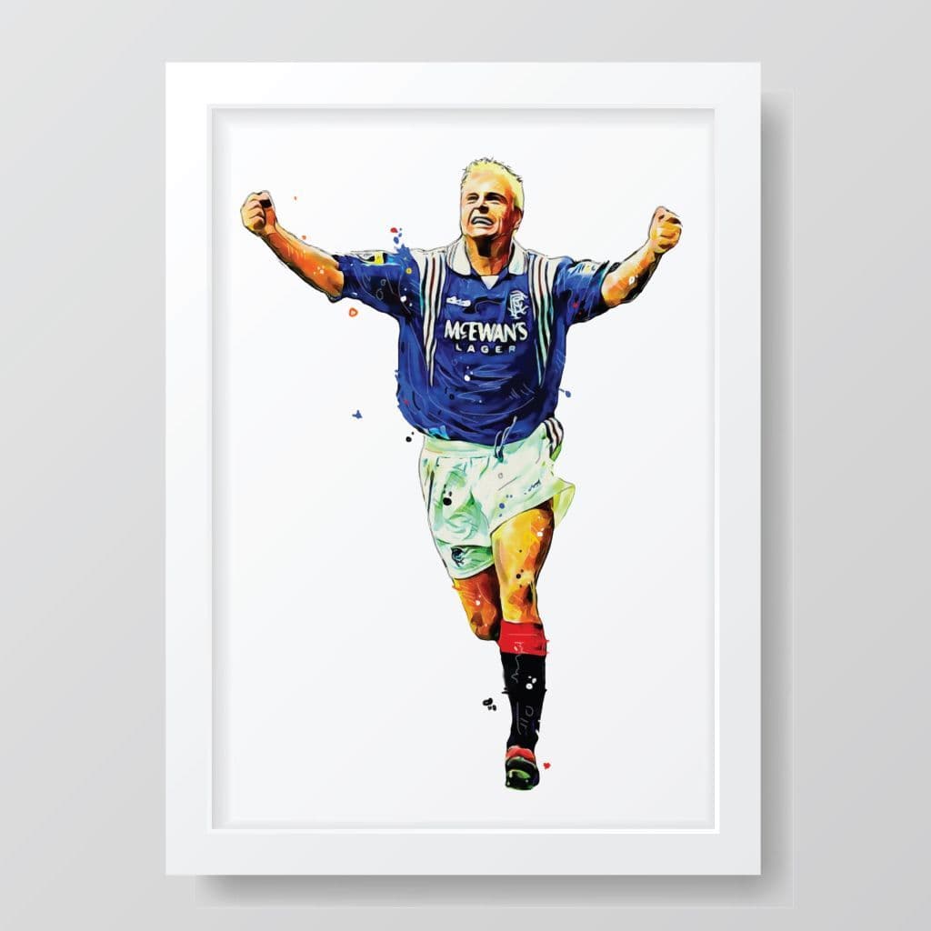 Rangers | Gazza Art Print - Image 3