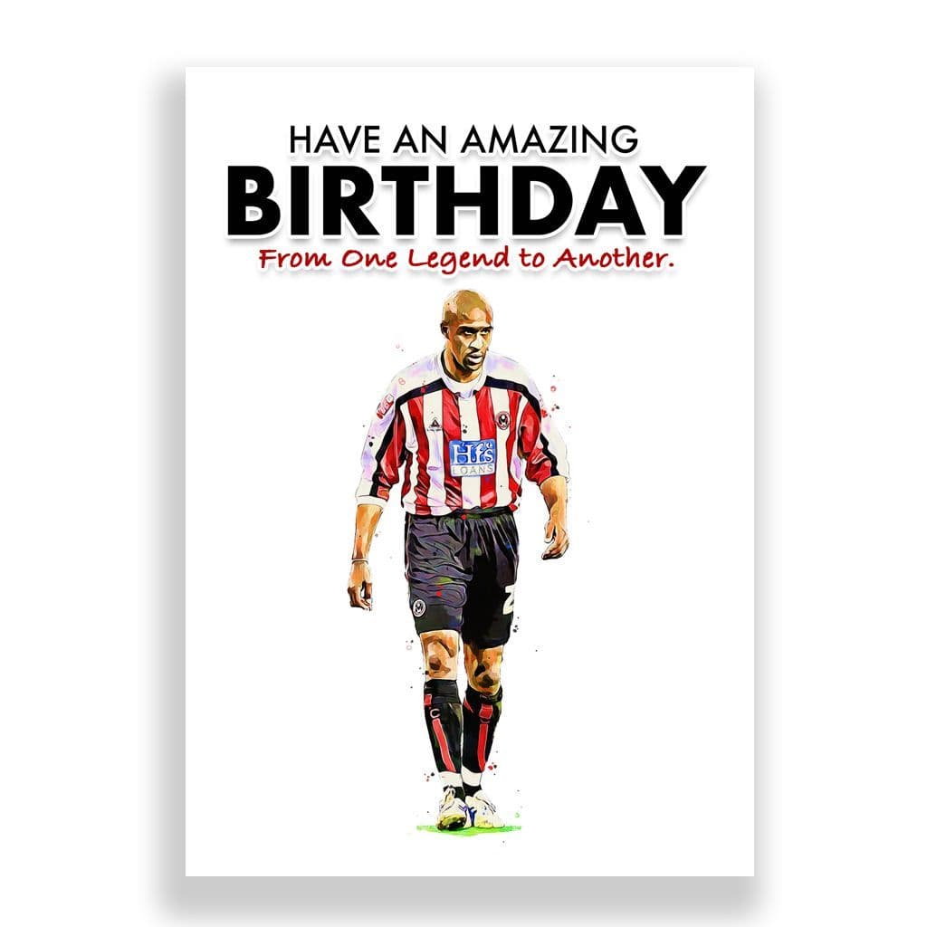 Sheffield United Birthday Card | Brian Deane