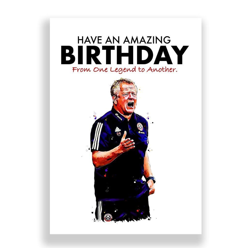 Sheffield United Birthday Card | Chris Wilder