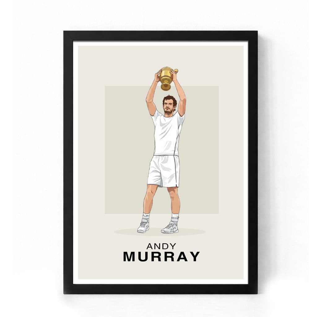 Tennis Print | Andy Murray Illustration. - Image 2
