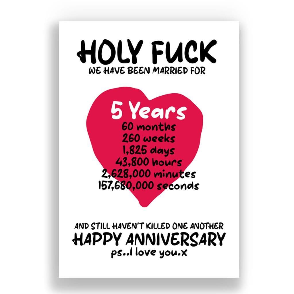 05 Years Wedding Anniversary Card | Still Madly in Love! (5)