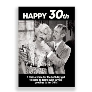 Funny 30th Birthday Card | Saying Goodbye to Her 20's!