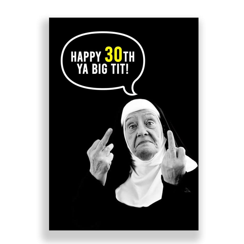 Funny 30th Birthday Card | Ya Ballbag!