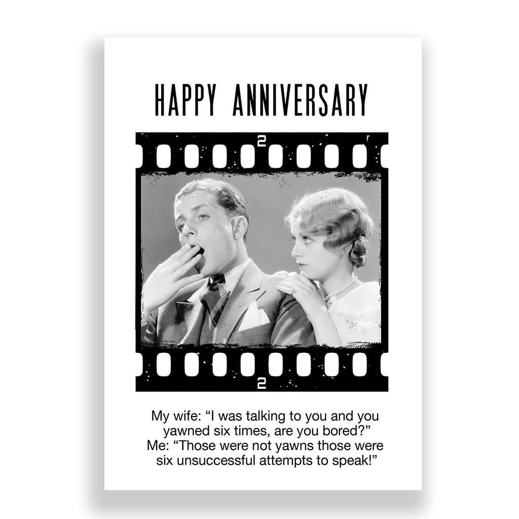 Funny Anniversary Card | ARE YOU BORED?