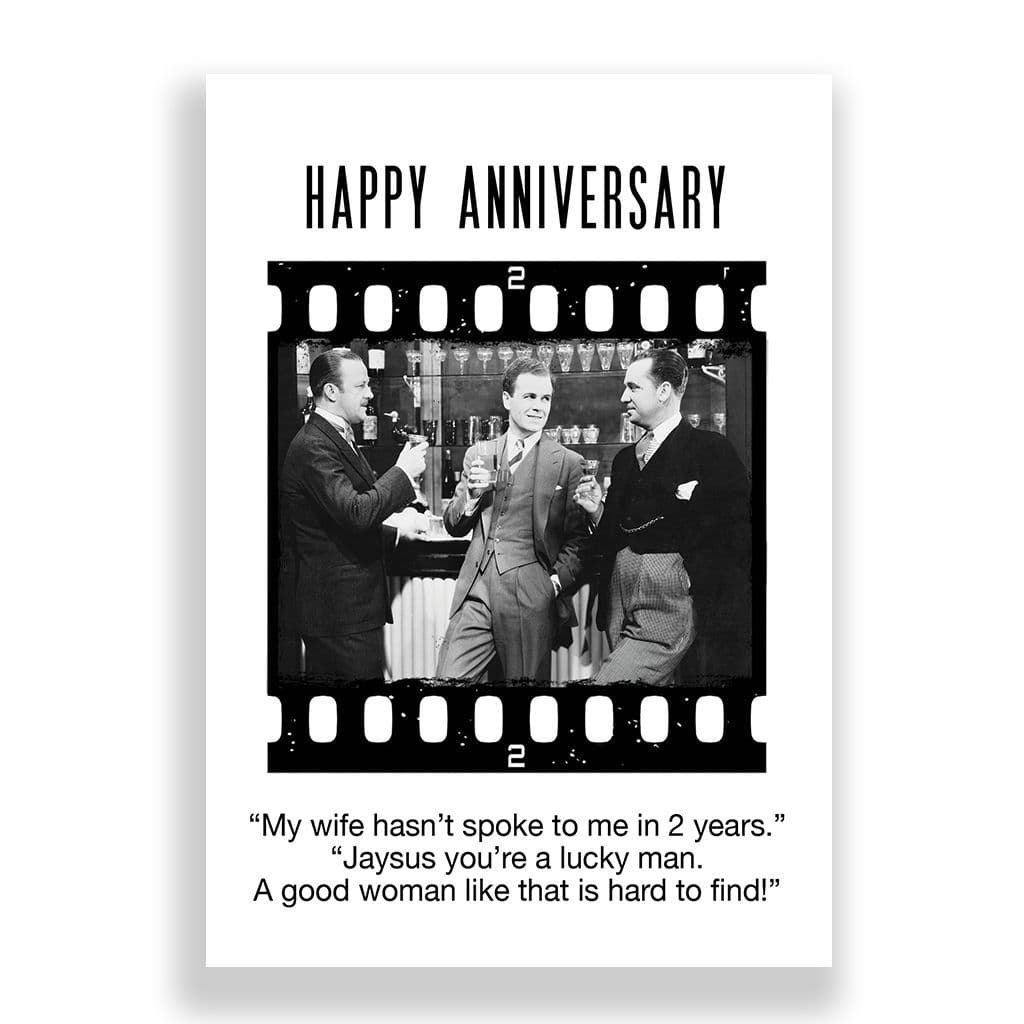 Funny Anniversary Card | YOU LUCKY MAN!