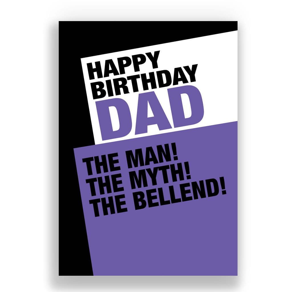 Funny Birthday Card | THE MAN, THE MYTH, THE BELLEND