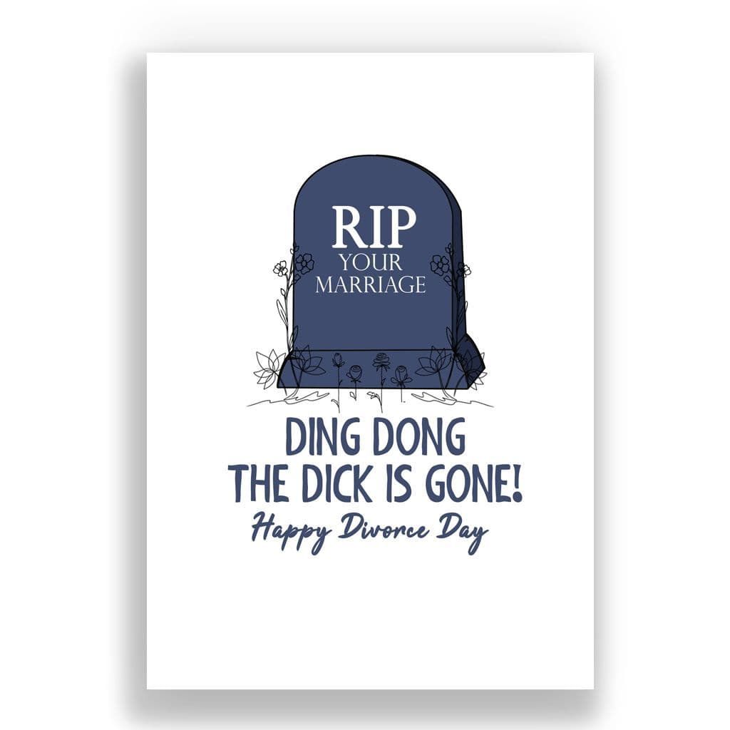 Funny Divorce Card | Ding Dong the Dick is Gone! (1) (2)