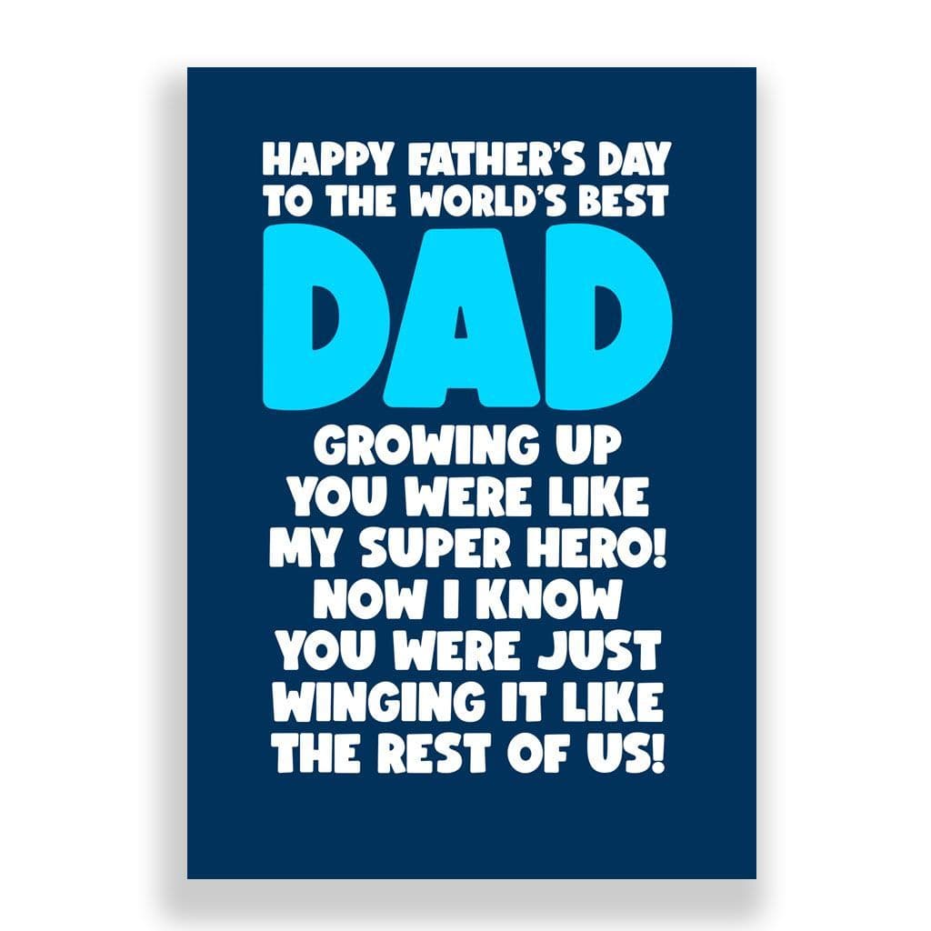 Funny Father's Day Card | You're Winging it!