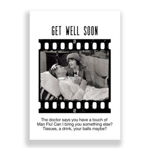 Funny Get Well Soon Card | Touch of Man Flu!!