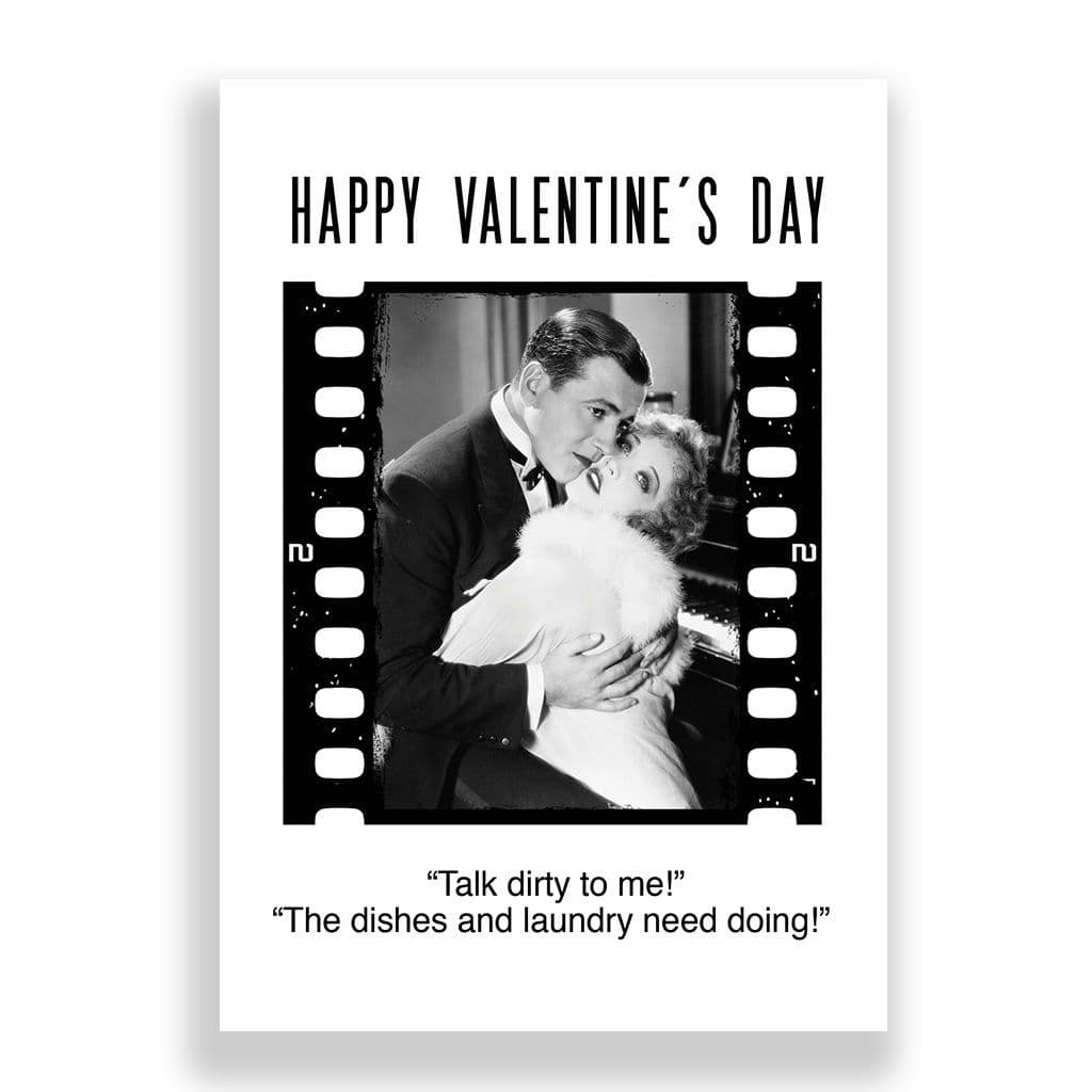 Funny Valentines Card | TALK DIRTY TO ME!