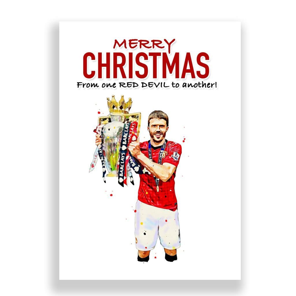 Manchester United Christmas Card | Michael Carrick