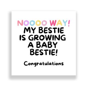 New Born Card | My Bestie Is Having A Baby Bestie!