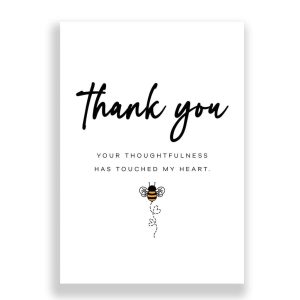 Thank You Card | Your Thoughtfulness Has Touched My Heart!