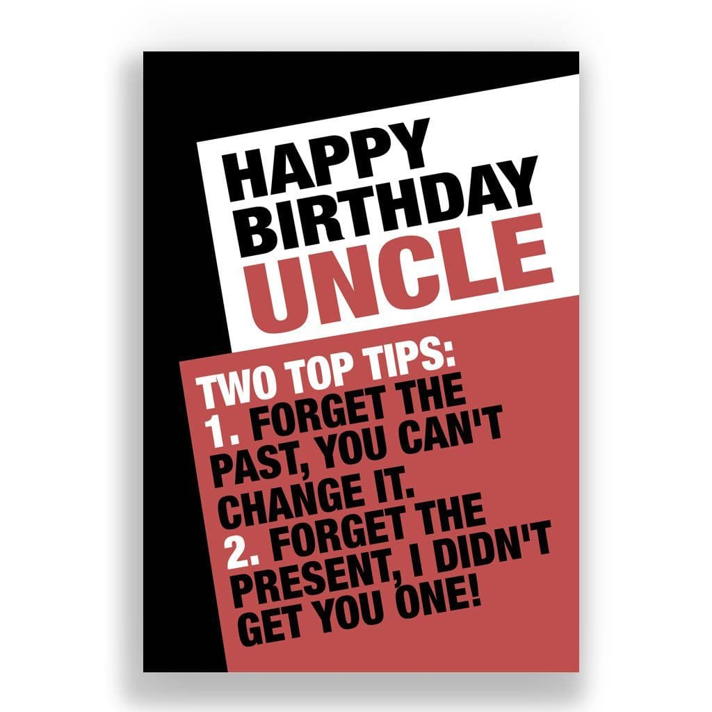 Uncle Birthday Card | TWO TOP TIPS