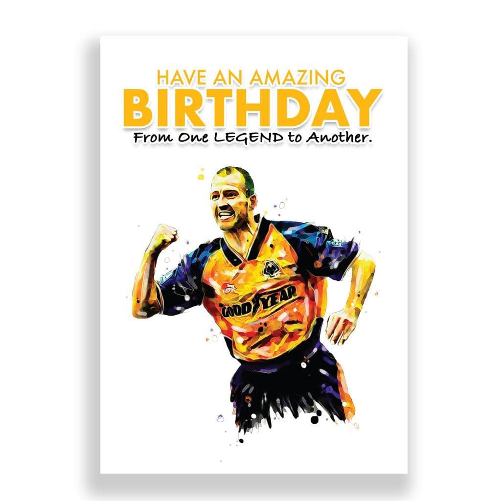Wolves Birthday Card | Steve Bull