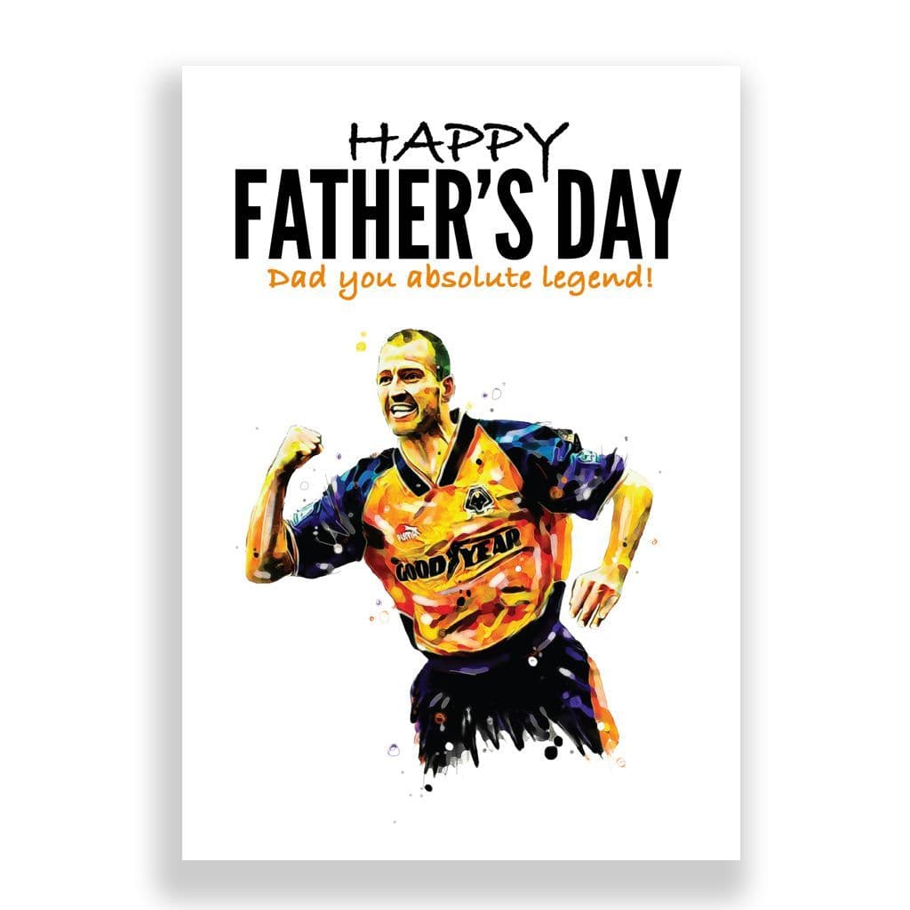 Wolves Father's Day Card | Steve Bull
