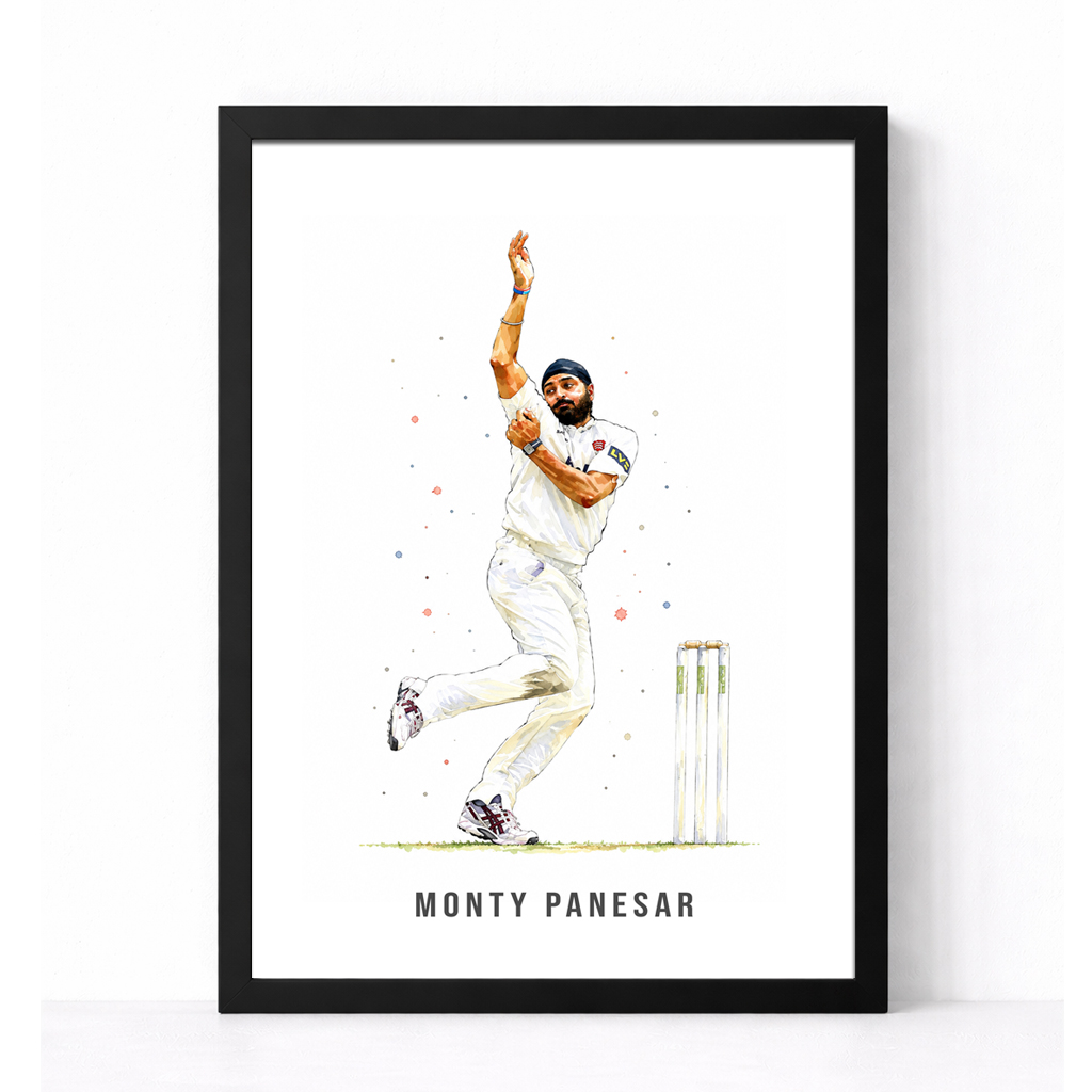 Cricket | Monty Panesar Art Print