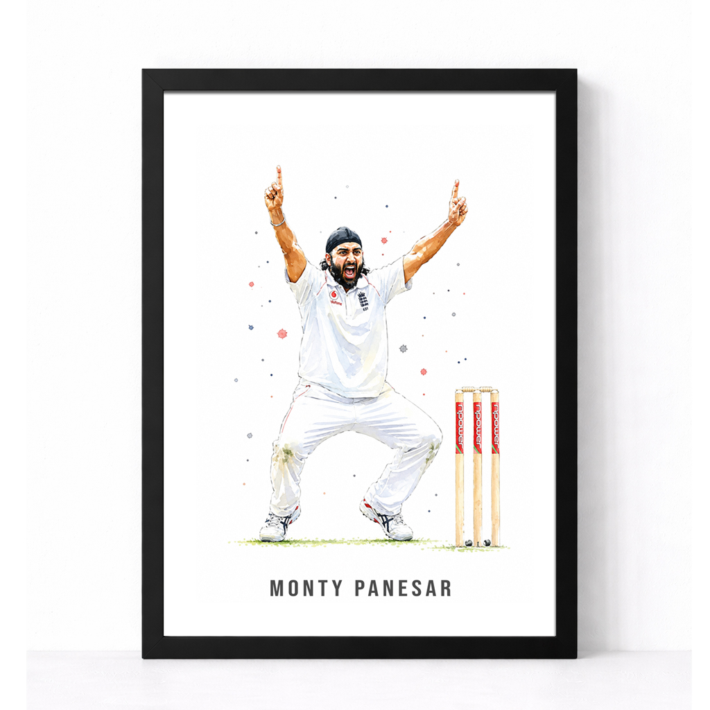 Cricket | Monty Panesar Art Print