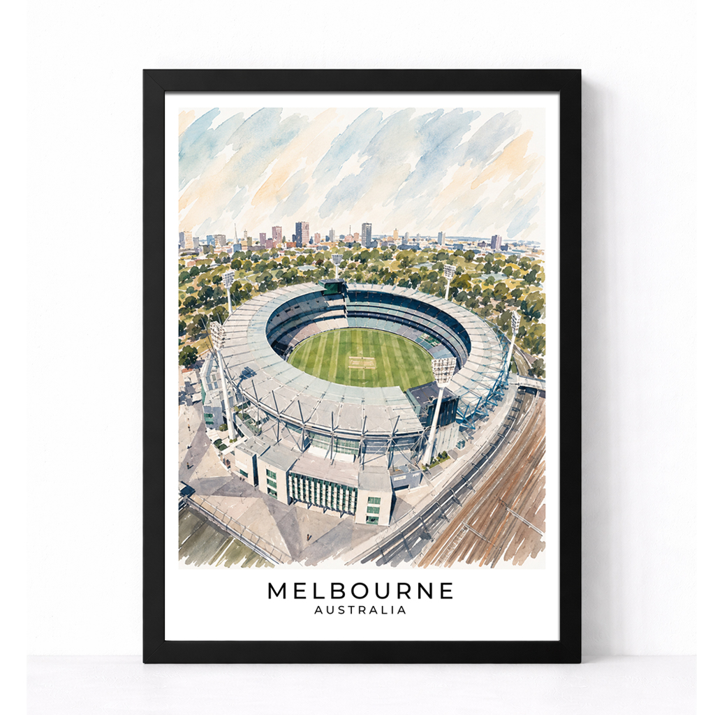 Cricket Ground | Melbourne, Australia Art Print