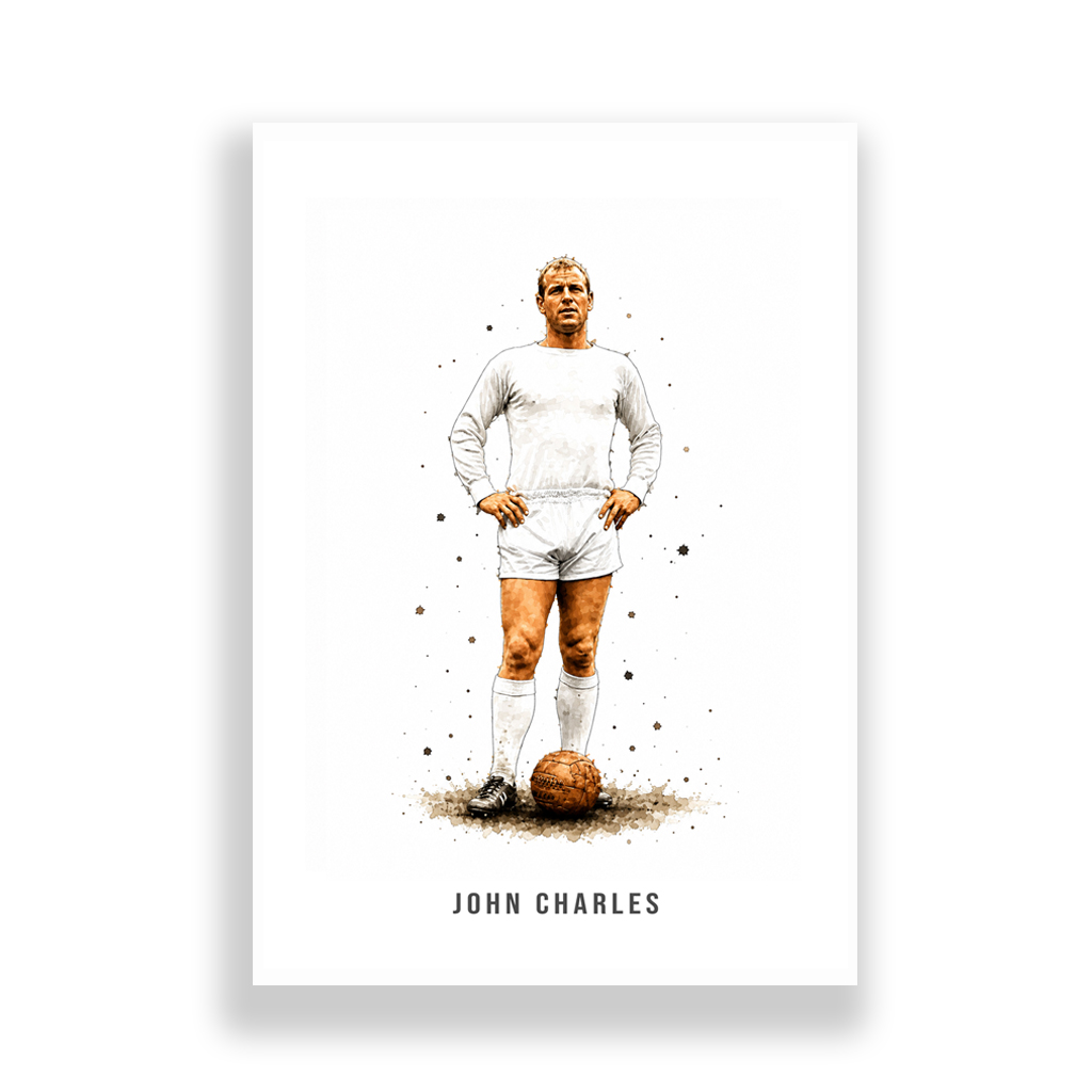Leeds United | John Charles Art Print - Image 2