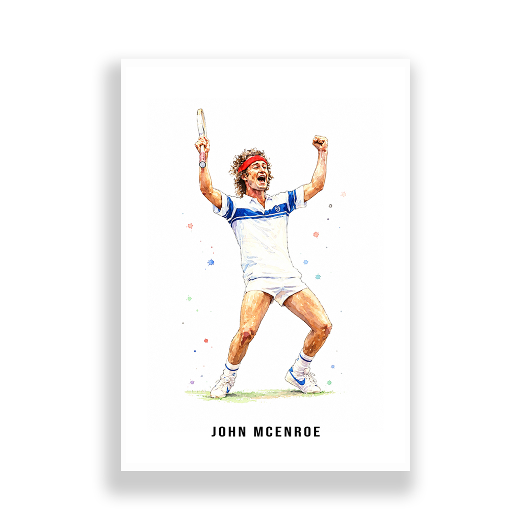 Tennis | John McEnroe Art Print - Image 2