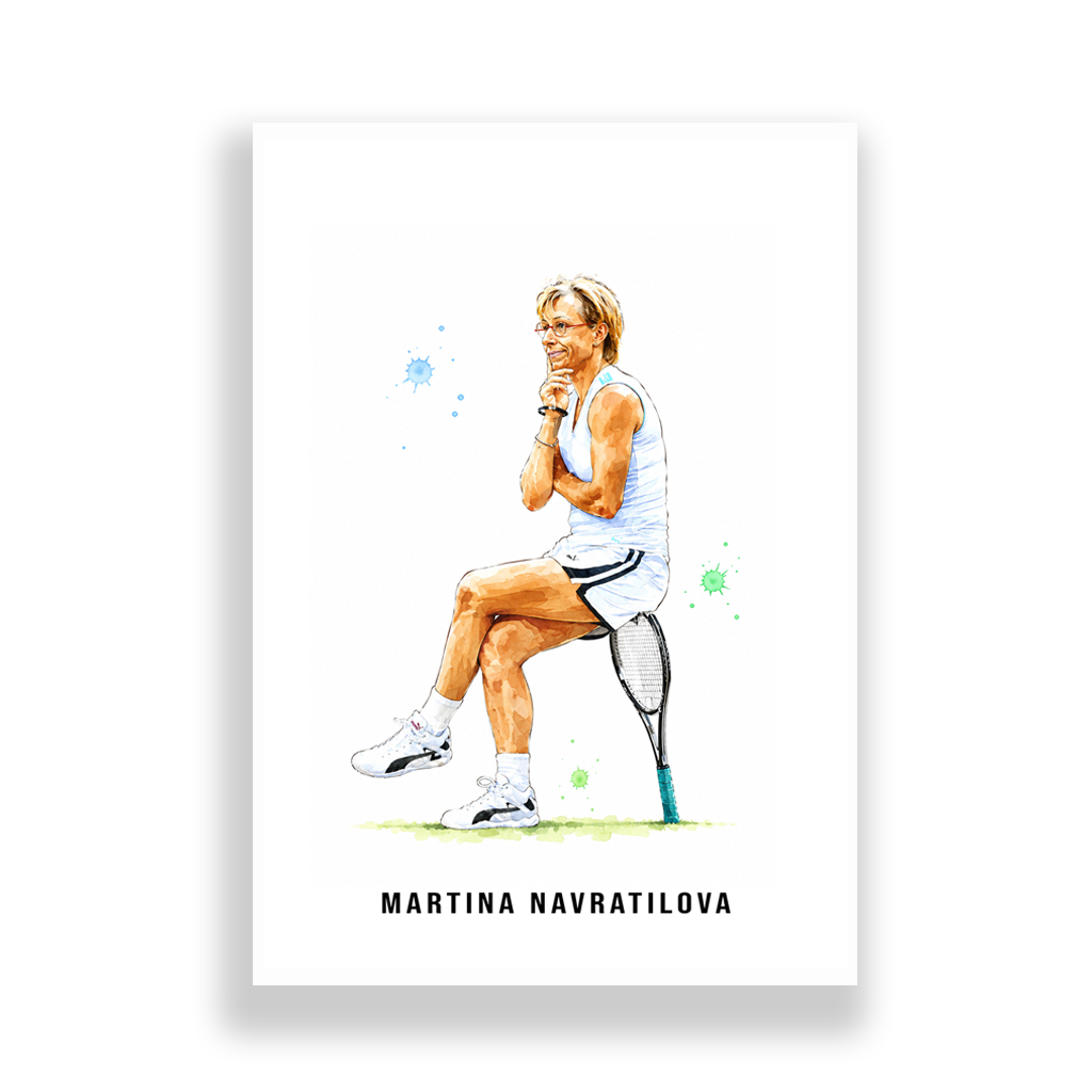 Tennis | Martina Navratilova Art Print - Image 2