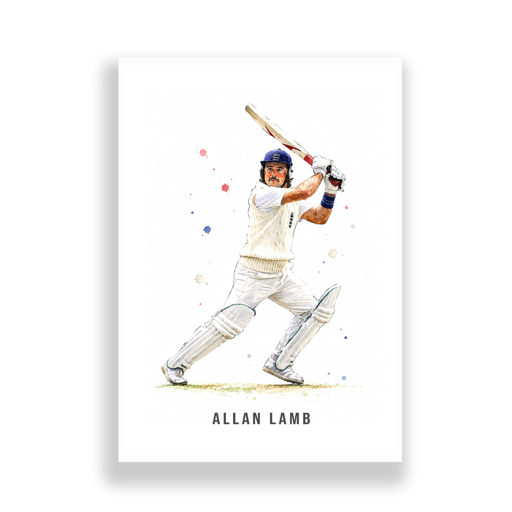 Cricket | Alan Lamb Art Print - Image 2