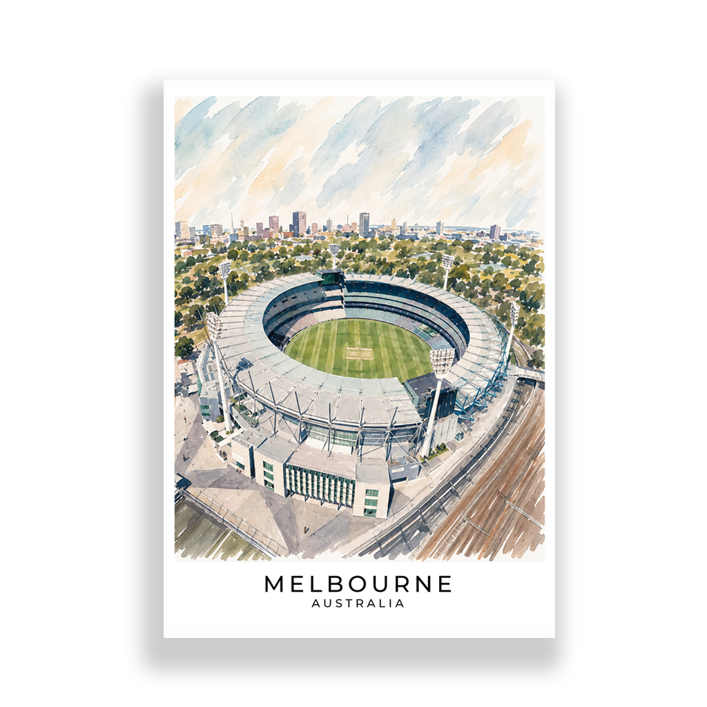 Cricket Ground | Melbourne, Australia Art Print - Image 2