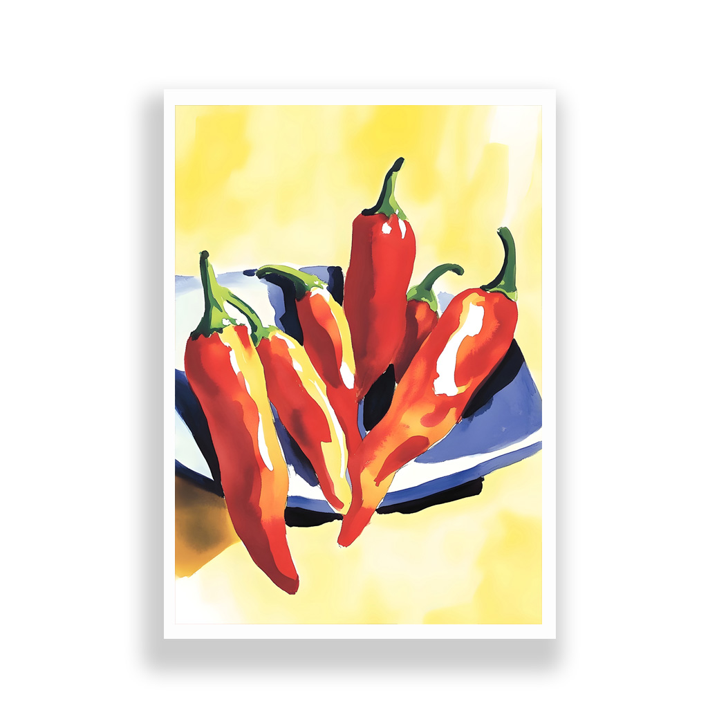 Kitchen Print | Red Chillis Art - Image 2