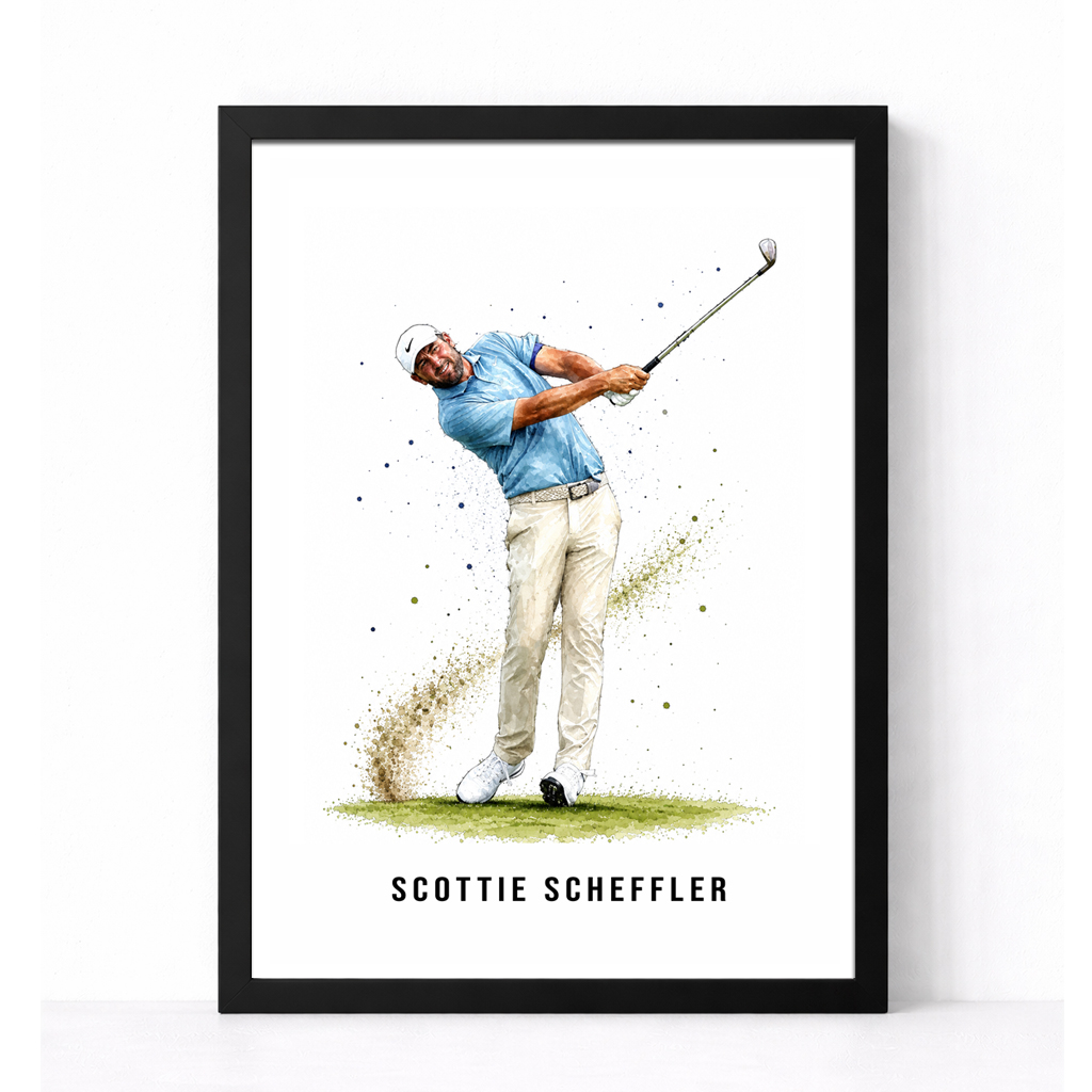 Golf Art | Scottie Scheffler