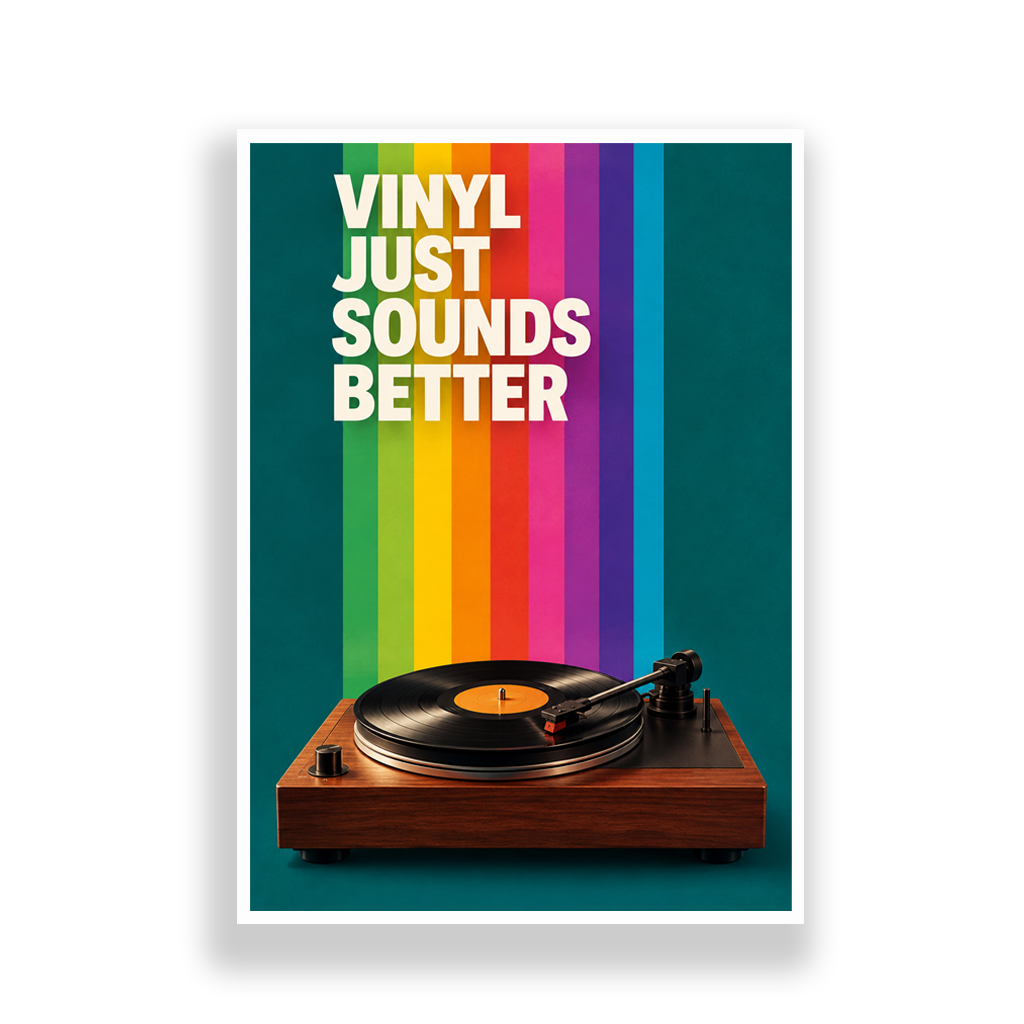 Wall Art | Vinyl Just Sounds Better - Image 2